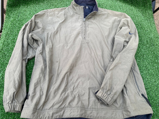 Nike Made Rare Vintage Medium Mans 1/4 Zip Up Breathable Lined Golf Top / Jacket