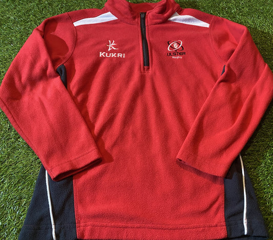 Ulster Northern Ireland Rugby Union Youths 13-14 Year Old Kukri Made Zip Up Fleece