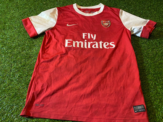 Arsenal FC England Football Large Boys 10-12 Year Old V Persie no11 Nike Made Home Jersey