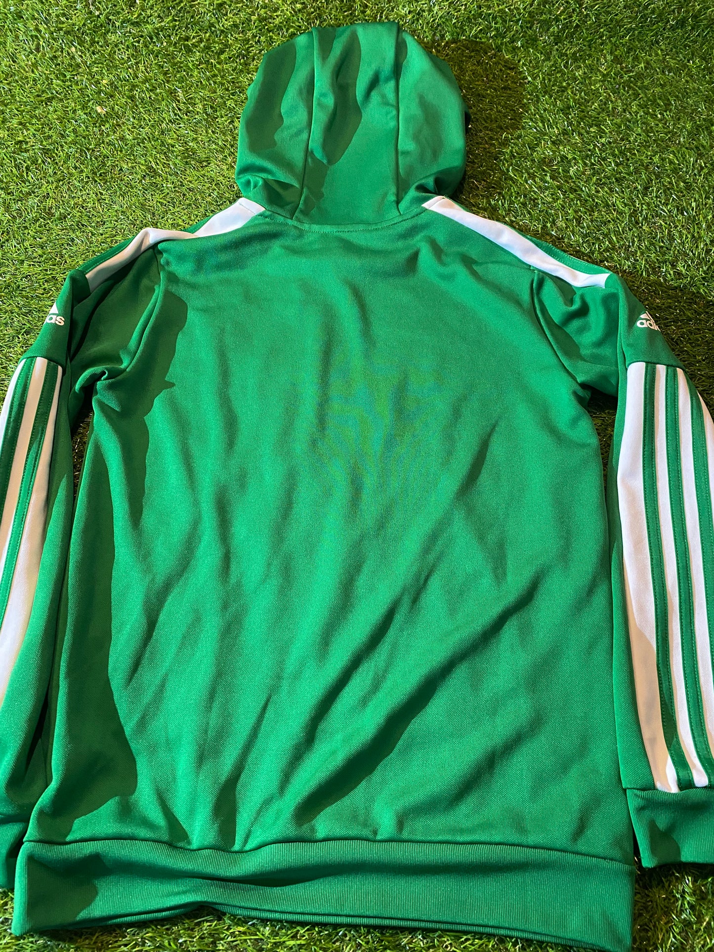 Celtic FC Scotland Football Large Boys 10-11 Year Old Adidas Made Single Layered Hoody Top