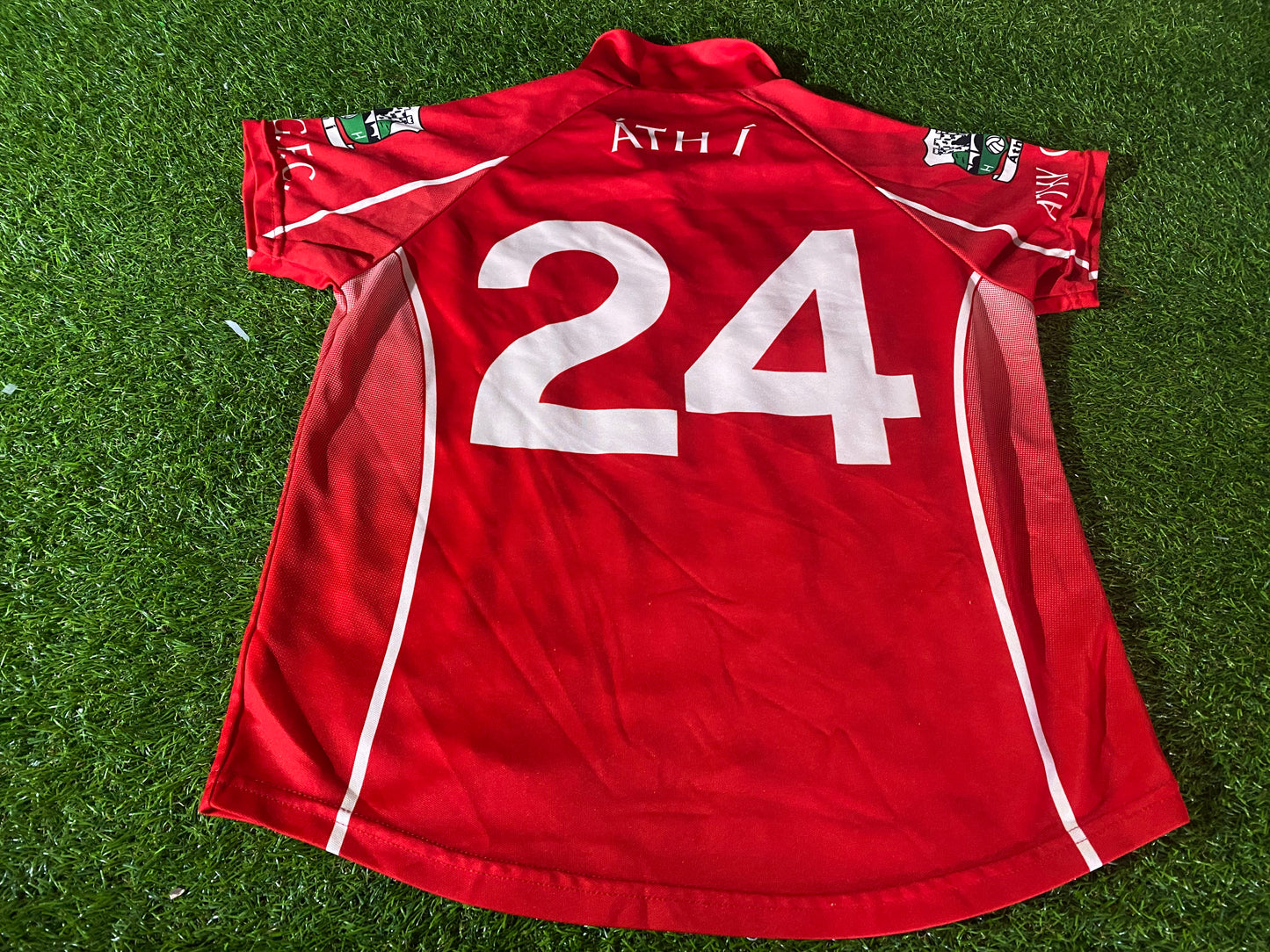 Athy Athi Eire Ireland Womans Females GAA Gaelic Football Match Worn no24 Size 14 Jersey