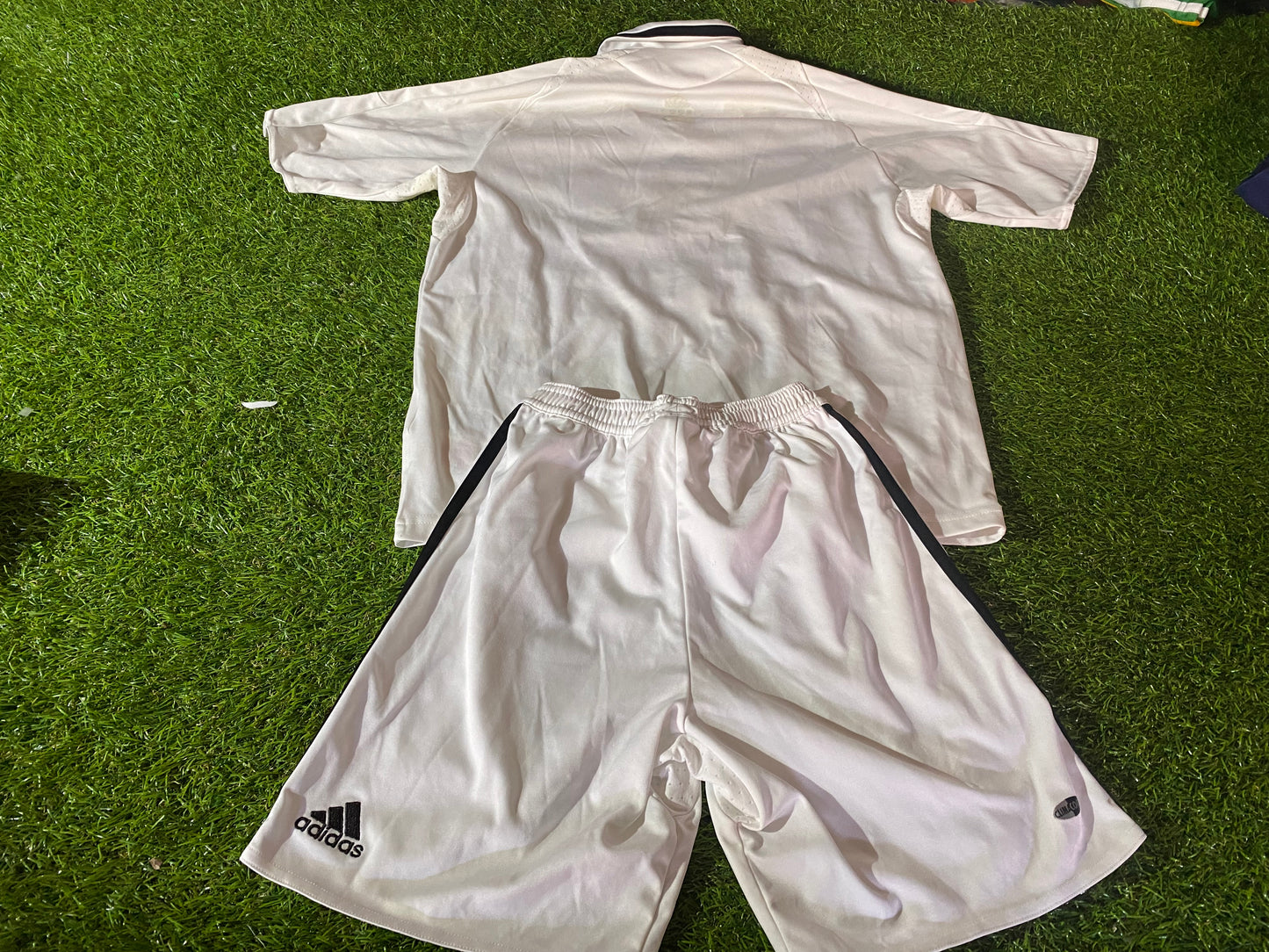 Real Madrid Spain Adidas Football 125 Year Large Boys 10-11 Year Old Top & Shorts Set