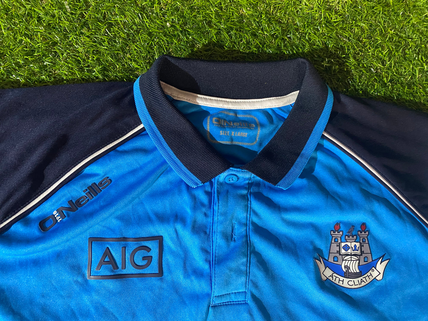 Co Dublin Ath Cliath Eire Ireland GAA Gaelic Football Hurling XL Extra Large Mans Polo Jersey