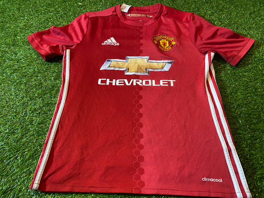 Manchester United Soccer Football XL Boys / Youths Adidas Made Home Jersey