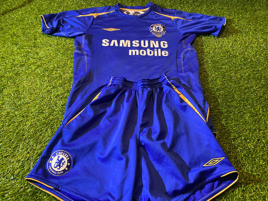 Chelsea FC Football XL Boys / Youths 13-15 Year Old Adidas Centenary Top & Shorts Set