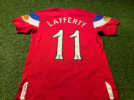 Glasgow Rangers Kyle Lafferty Soccer Football Large Boys 10-12 Year Old Away Jersey