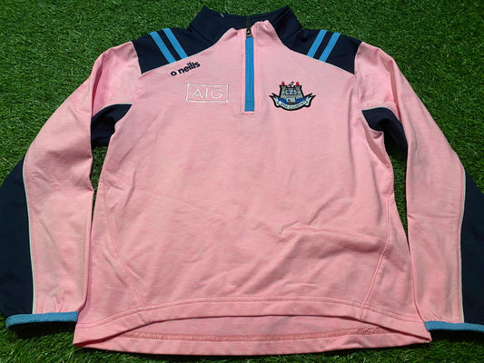 Co Dublin Ath Cliath GAA Gaelic Football Kids / Boys 7-8 Year Old 1/4 Zip Up Top