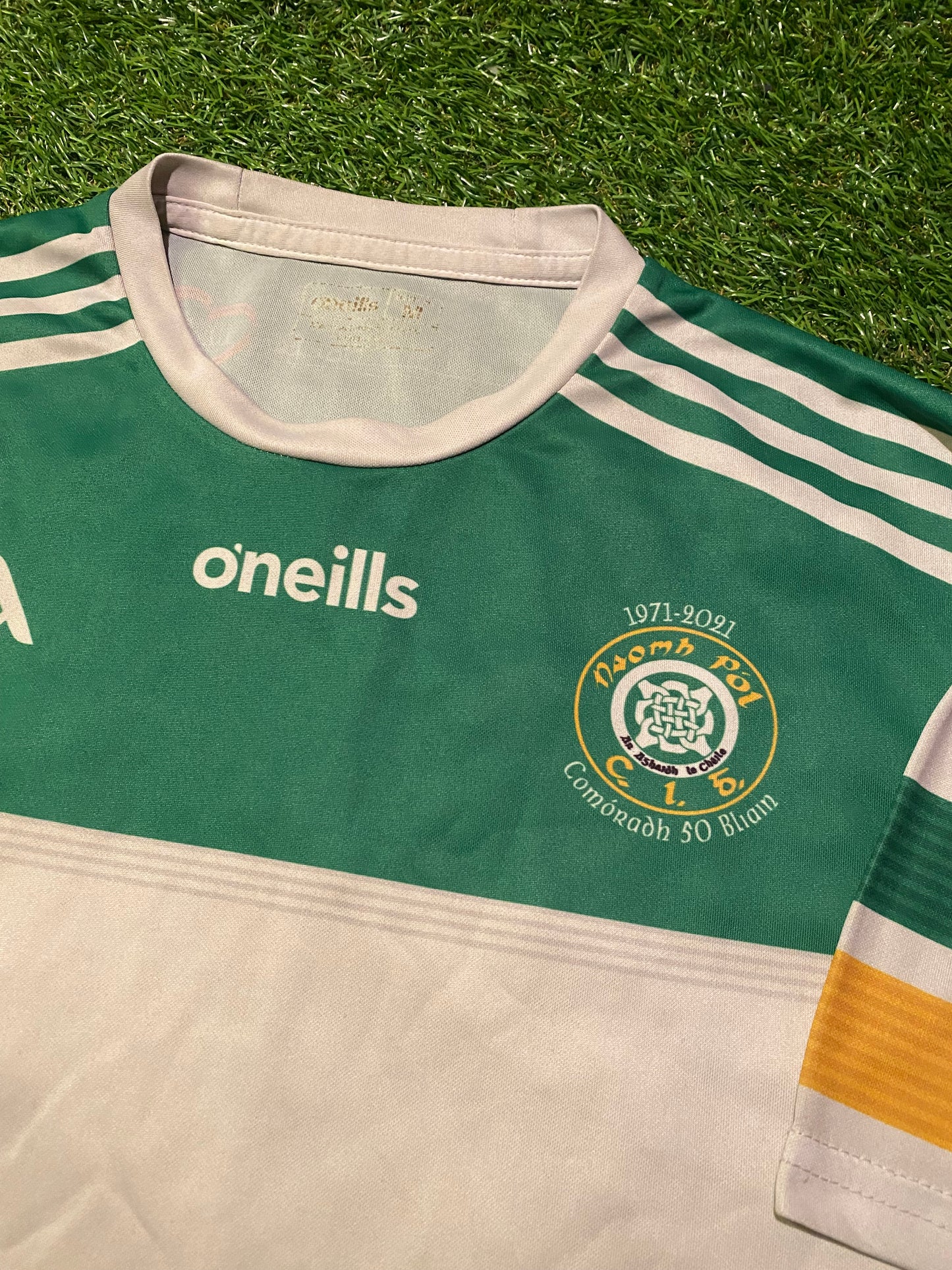 St Pauls Lurgan Ireland GAA Gaelic Football Medium Mans Tigh Fit 50 year 1971-2021 Jersey