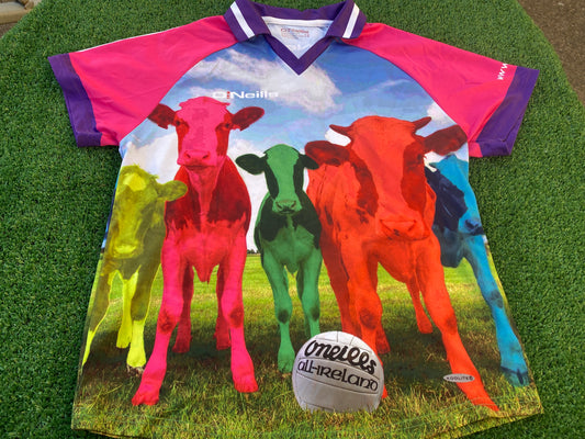 Farming Fun Farm Eire Ireland Womans Females GAA Gaelic Football Hurling Size 12 Jersey