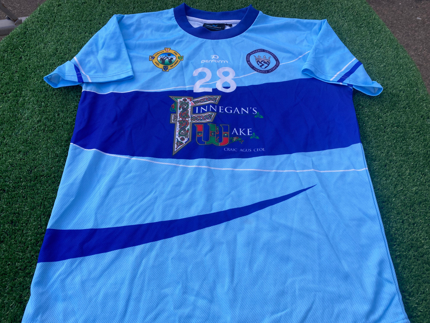 Queen Margaret University Scotland Womans Females GAA Gaelic Football Hurling Size 16 no28 Jersey