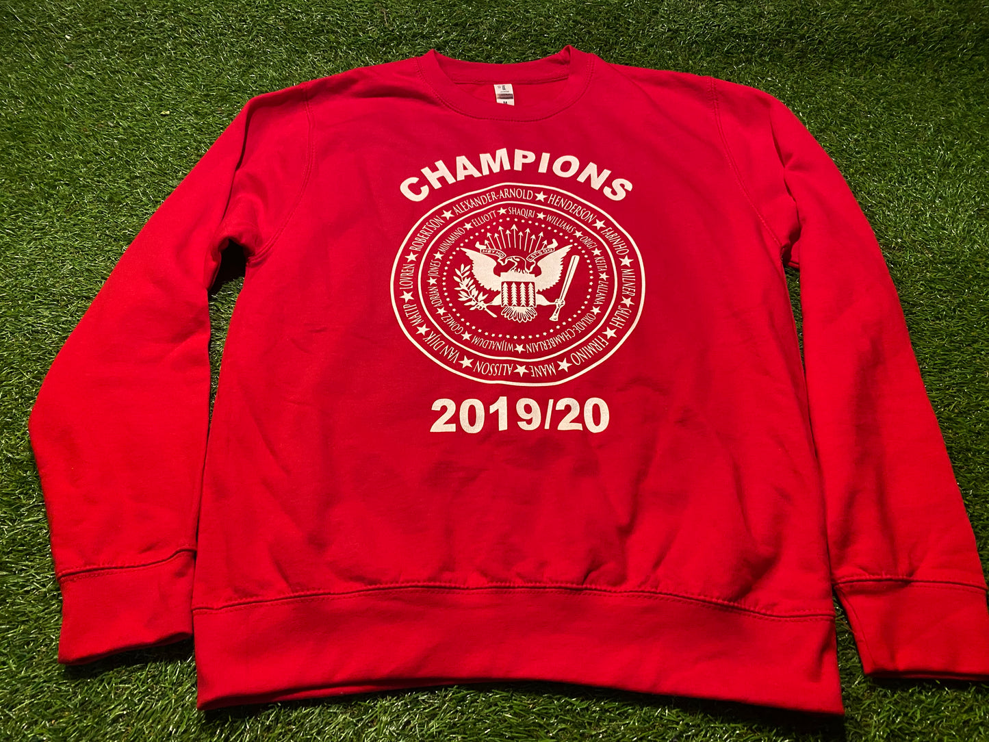 Liverpool FC England Football Medium Mans EPL League Champions Sweatshirt Sweater