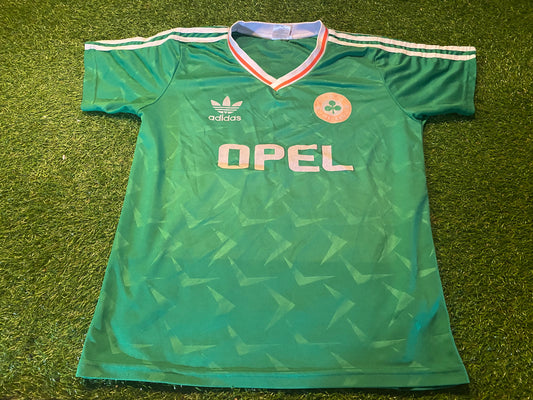 Republic of Ireland Football Soccer Medium Mans Remake of 1990 Vintage Style Jersey