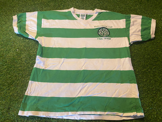 Celtic fc Scotland Soccer Football Medium Mans 1980 Scottish Cup Final Cotton Jersey