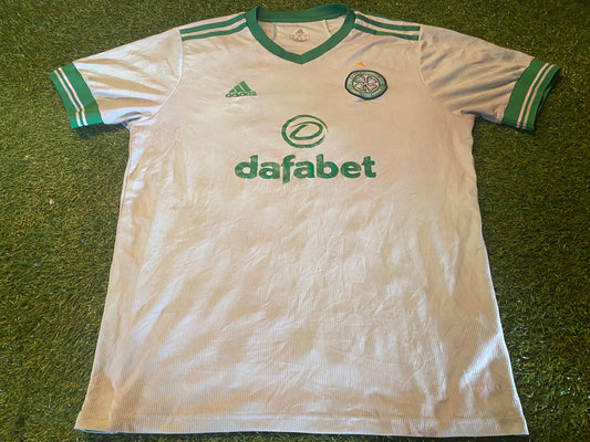 Celtic FC Scotland Scottish Soccer Football Large Mans Adidas Made Away Jersey