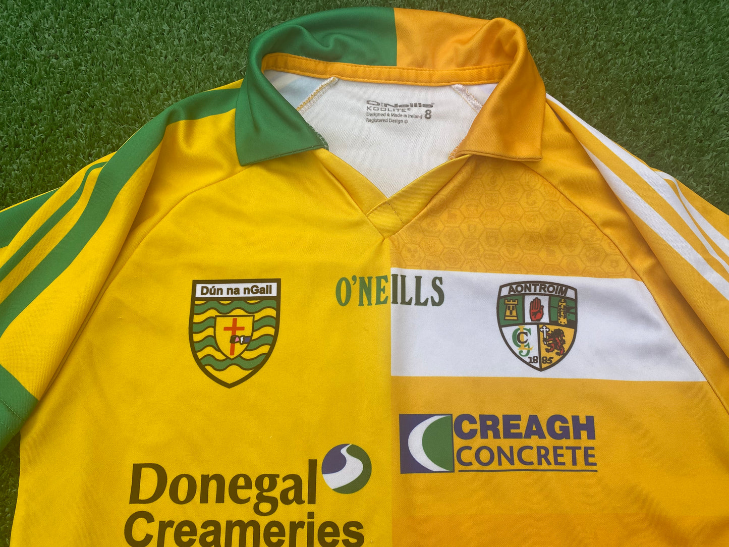 Co Donegal Co Antrim Ireland Womans Females GAA Gaelic Football Hurling Size 8 Jersey