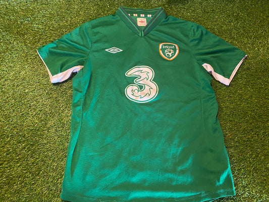 Republic of Ireland Eire Irish Football Soccer Medium Mans Umbro Made Home Jersey