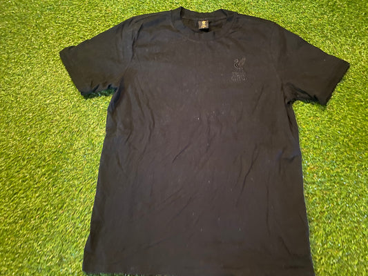 Liverpool FC England Football Soccer Rare All Black no7 Legends Large Mans Cotton Top