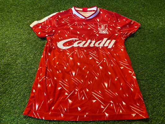 Liverpool England Football Females Adult Womans size 10-12 Rare Vintage Home Jersey