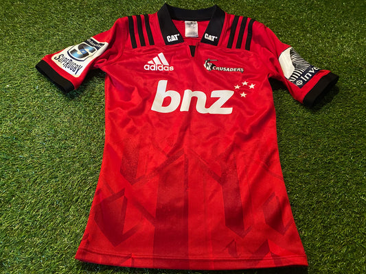 Crusaders New Zealand Rugby Union Football X Small Mans Adidas Made Jersey