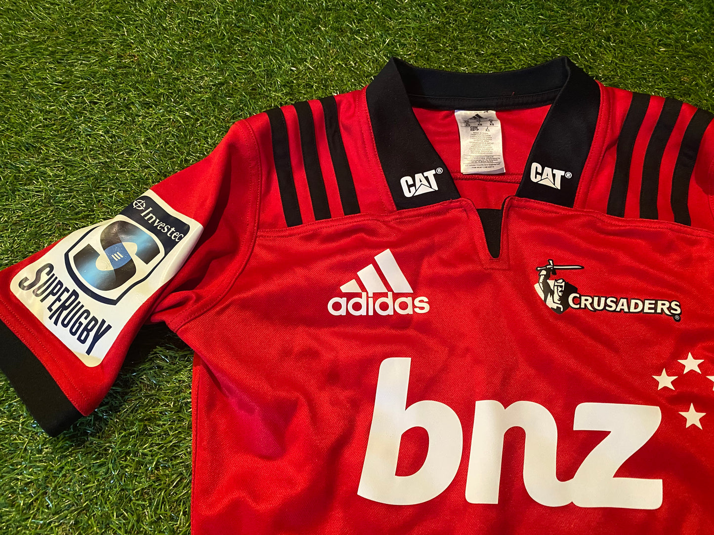 Crusaders New Zealand Rugby Union Football X Small Mans Adidas Made Jersey