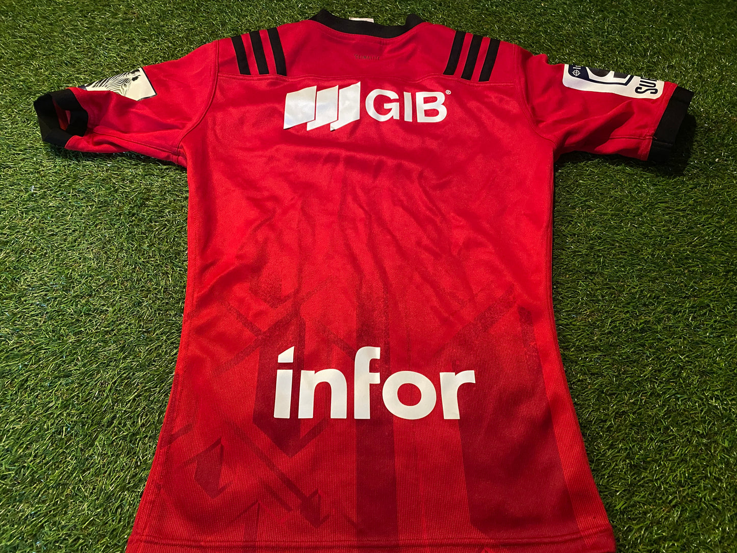 Crusaders New Zealand Rugby Union Football X Small Mans Adidas Made Jersey