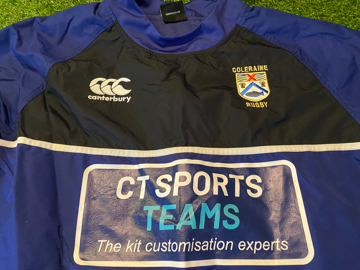 Coleraing RFC Northern Ireland Rugby Union Football Large Mans Drill Type Training Top