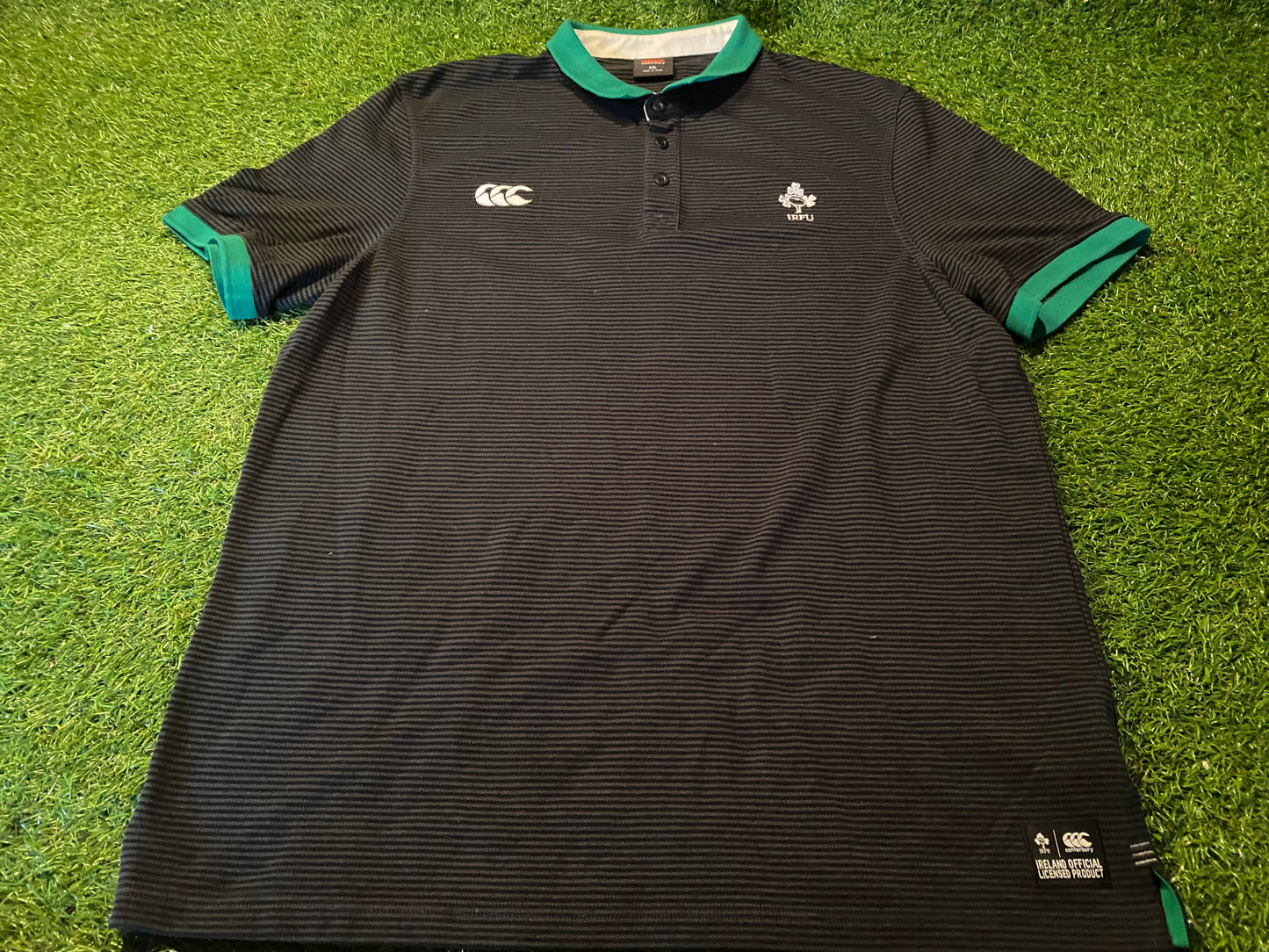Ireland IRFU Eire Irish Rugby Union Football XXL 2XL Mans Big CCC Made Polo Jersey
