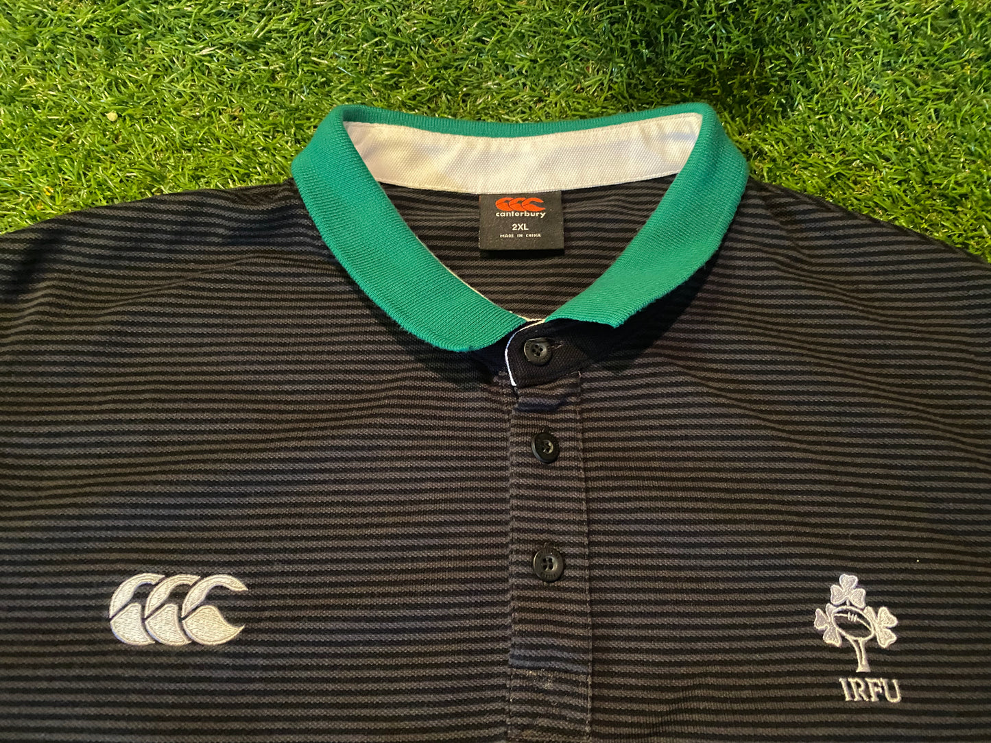Ireland IRFU Eire Irish Rugby Union Football XXL 2XL Mans Big CCC Made Polo Jersey