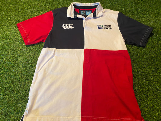 Rugby Union Football Medium Mans CCC World Cup 2015 Polo Style Heavier Jersey