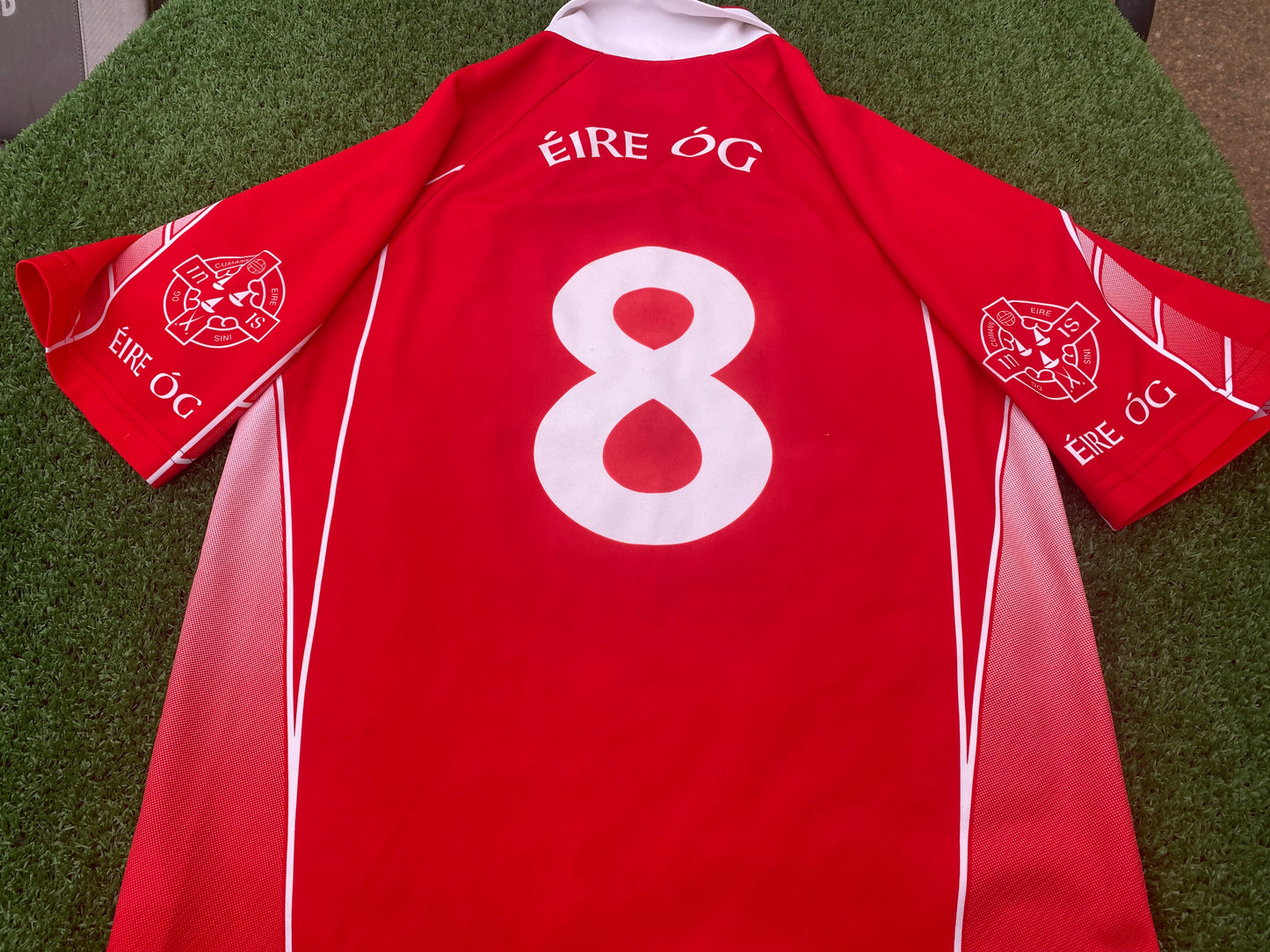 Eire OG Craigavon Ireland GAA Gaelic Football Hurling Small to Medium Mans Match Worn No8 Jersey