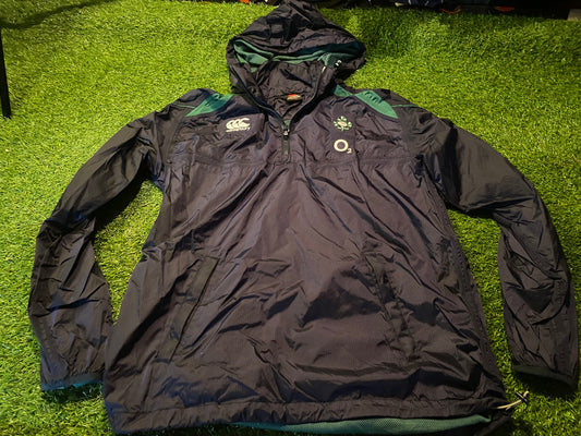 Ireland IRFU Eire Irish Rugby Union Medium Mans Weatherproof Hoody Hooded Jacket