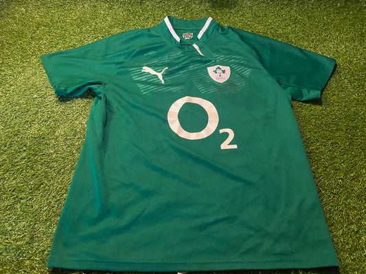 Ireland IRFU Eire Irish Rugby Union XL Extra Large Mans Puma Made Home Jersey
