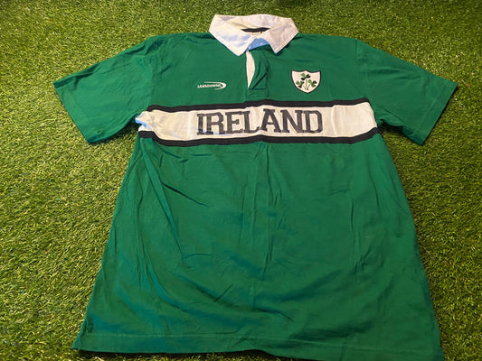 Ireland IRFU Eire Irish Rugby Union Football Large Mans Rugby Style Lansdowne Jersey