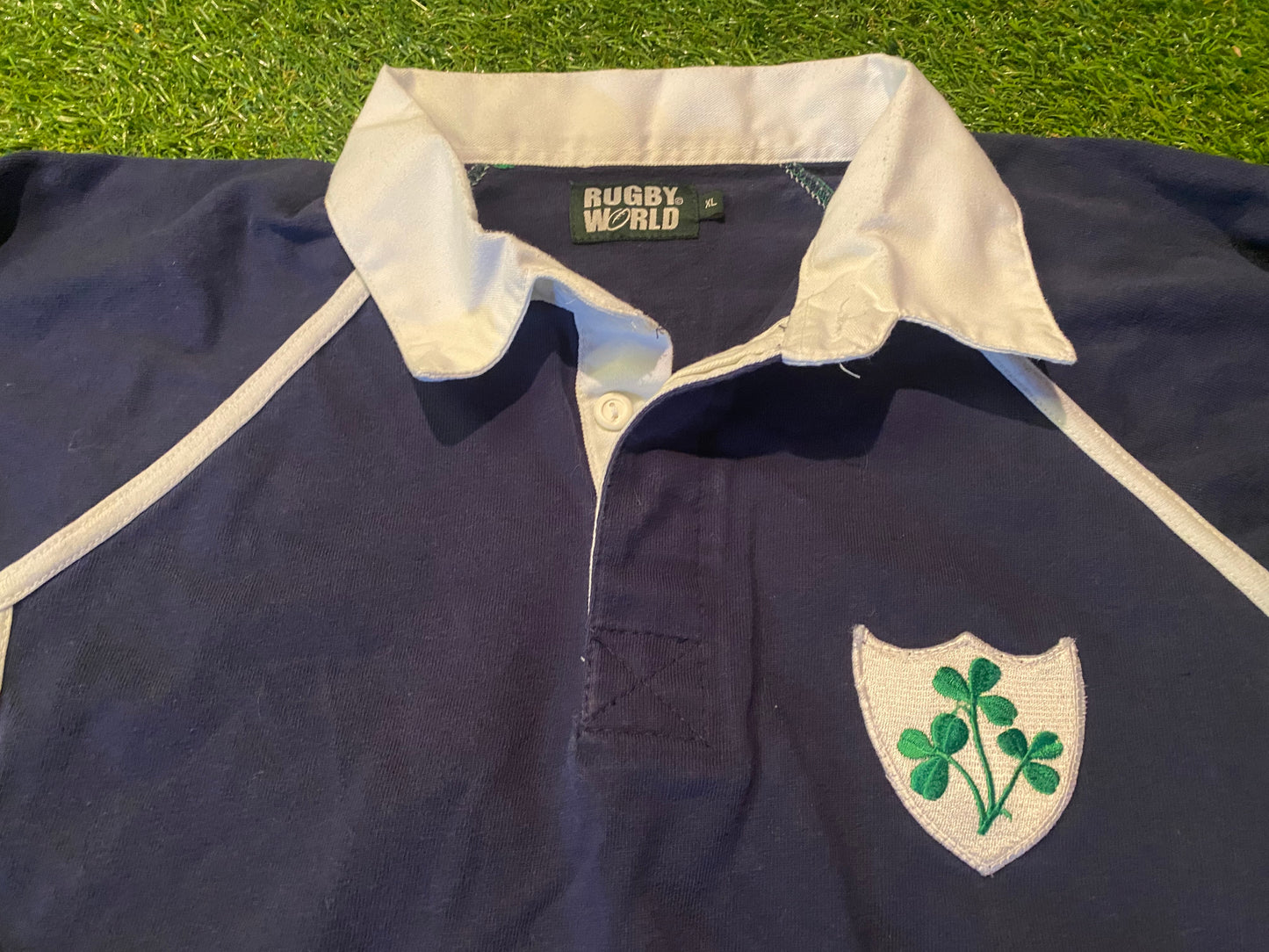 Ireland IRFU Eire Irish Rugby Union XL Extra Large Mans Heavy Cotton Jersey