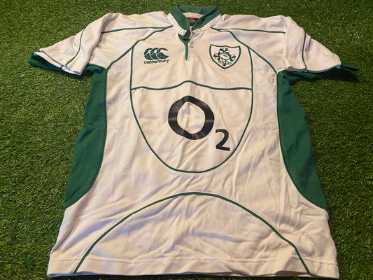 Ireland IRFU Irish Eire Rugby Union Football Small mans 2007 CCC Vintage Cotton Away Jersey