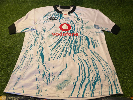 Ireland IRFU Eire Irish Rugby Union Football Rare Big XXXL 3XL Mans Away Jersey