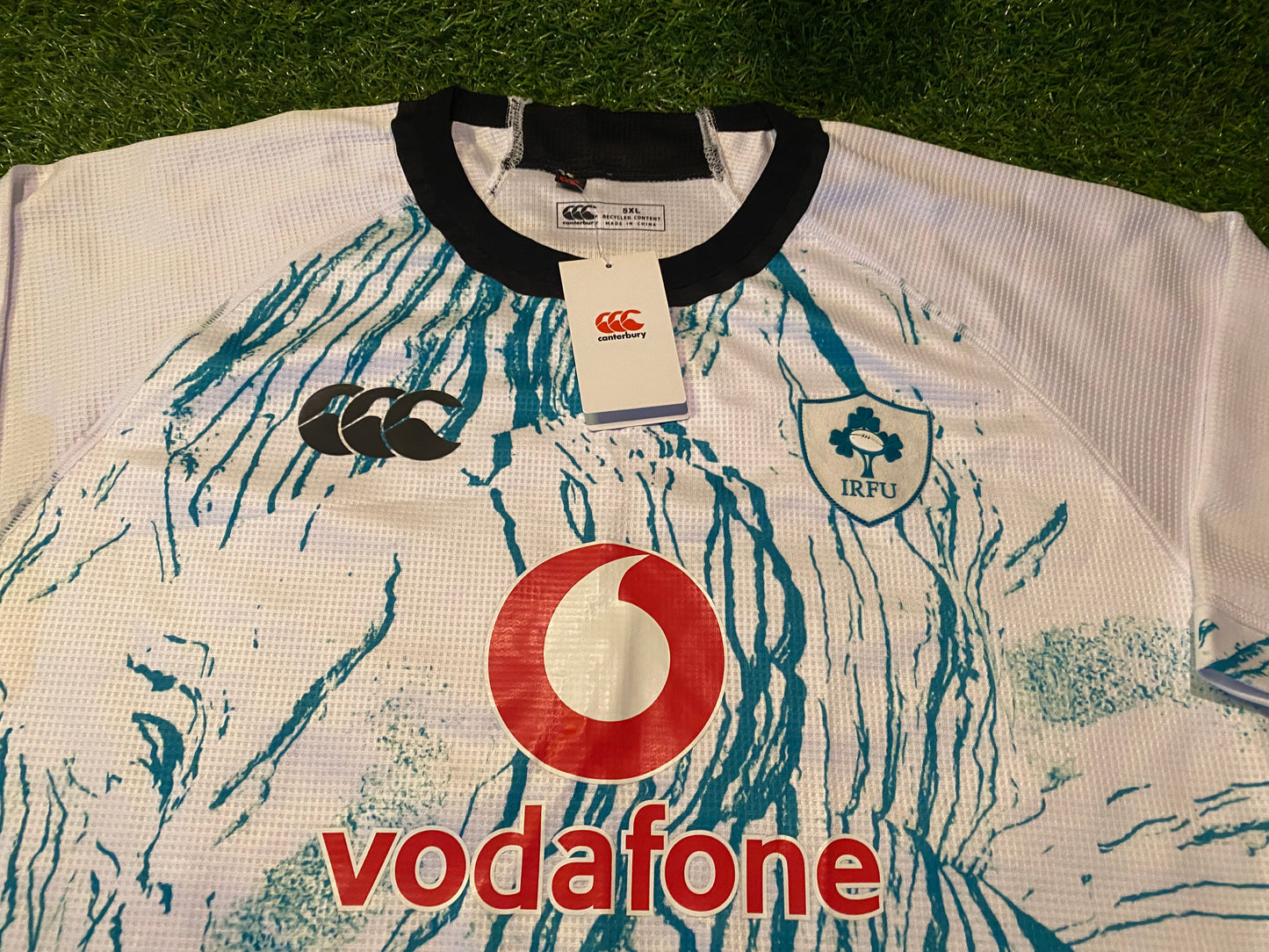 Ireland IRFU Eire Irish Rugby Union Football Rare Big XXXL 3XL Mans Away Jersey