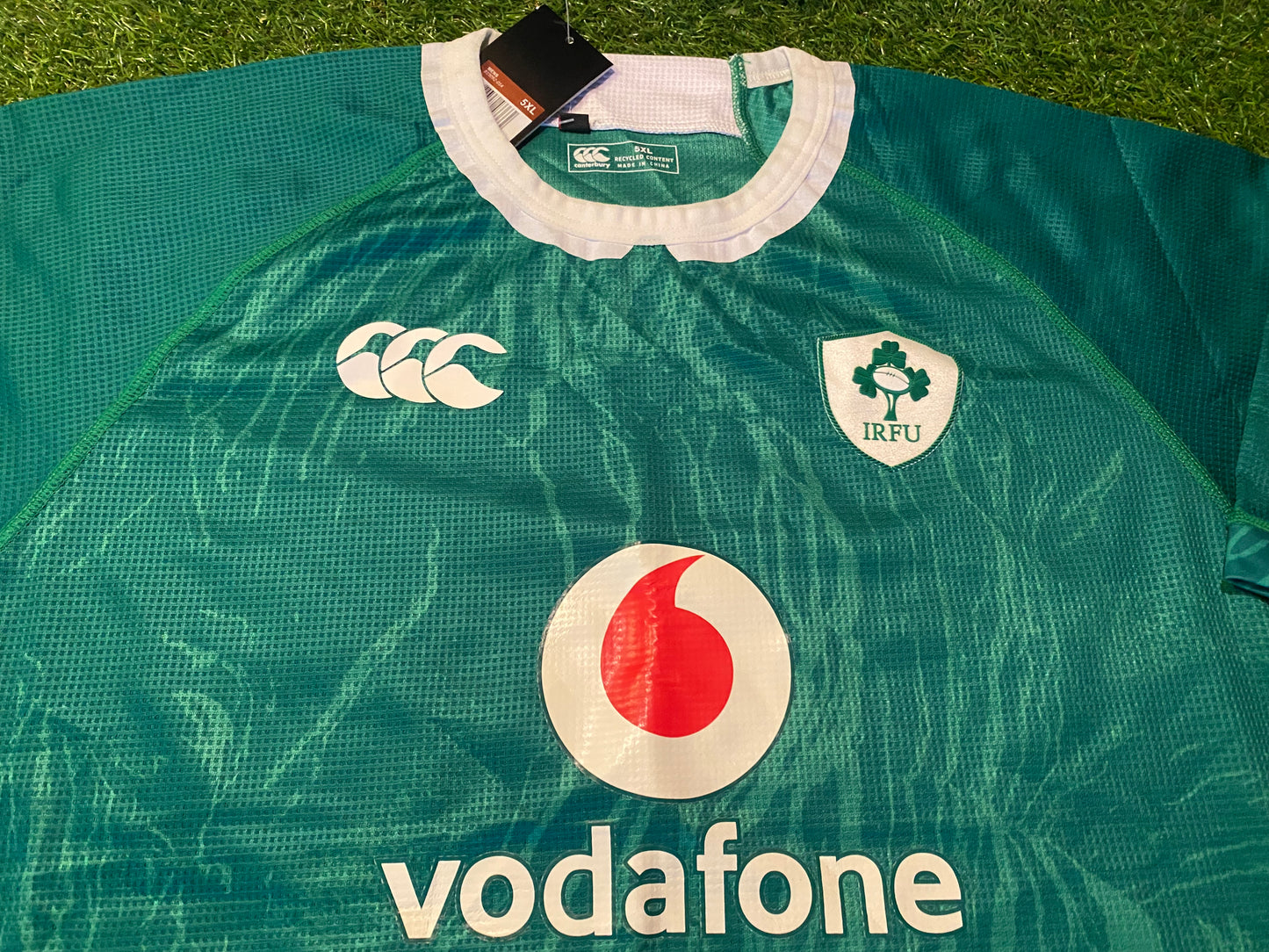 Ireland IRFU Eire Irish Rugby Union Football Rare Big XXXL 3XL Mans Home Jersey