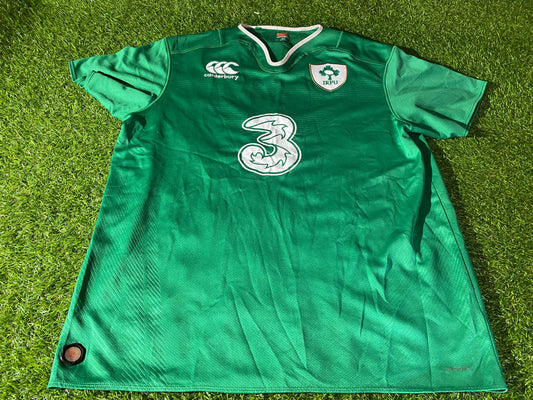 Ireland IRFU Eire Irish Rugby Union Football XXL 2XL Mans CCC Made Home Jersey