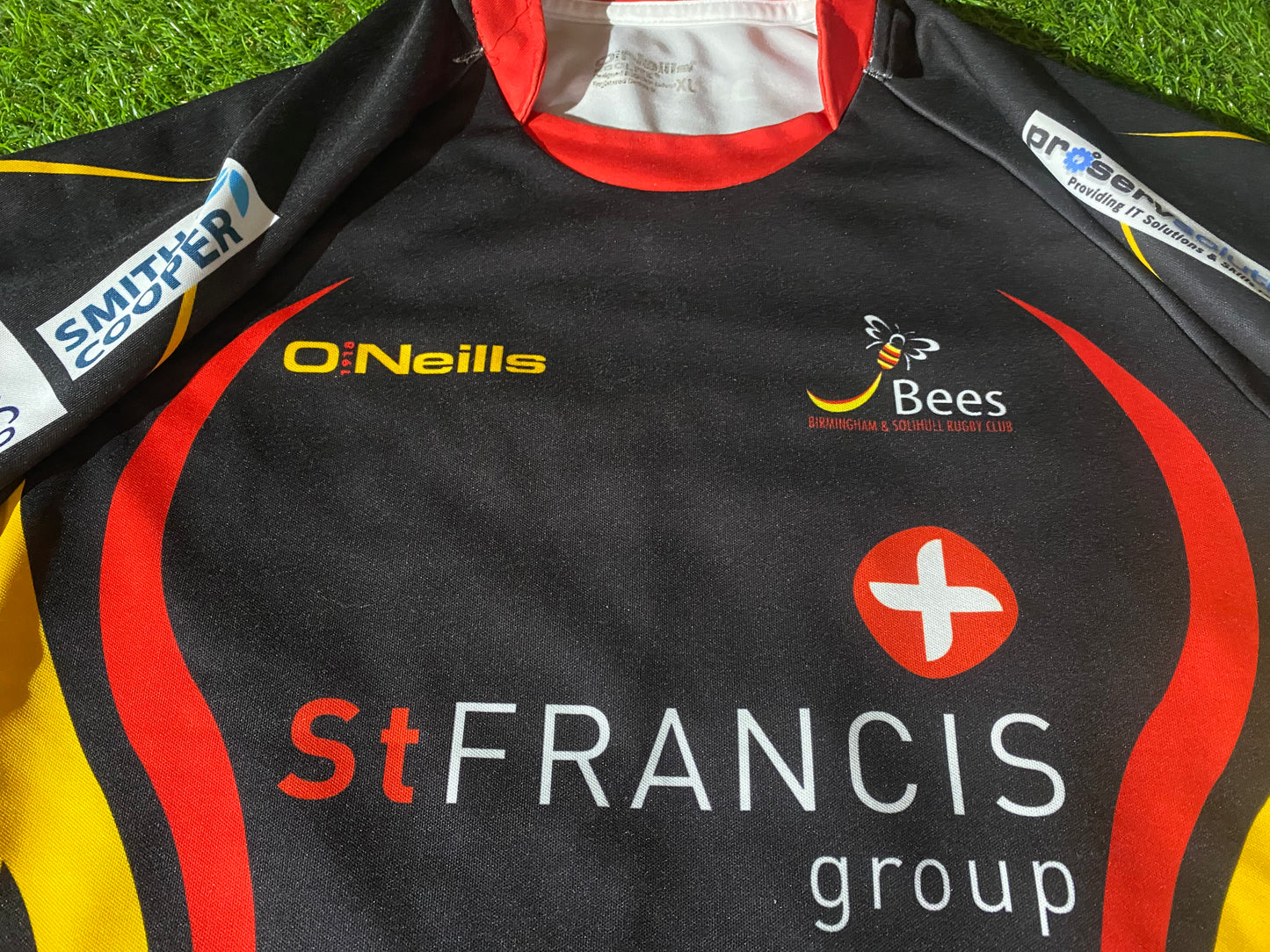 Bees Birmingham & Solihull England Rugby Union XL Extra Large Mans Oneills Jersey