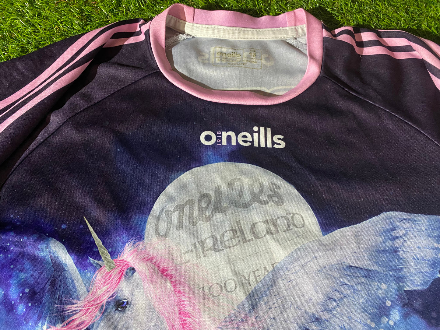 Unicorn Fun Farm Eire Ireland Womans Females GAA Gaelic Football Hurling Size 10-12 Jersey