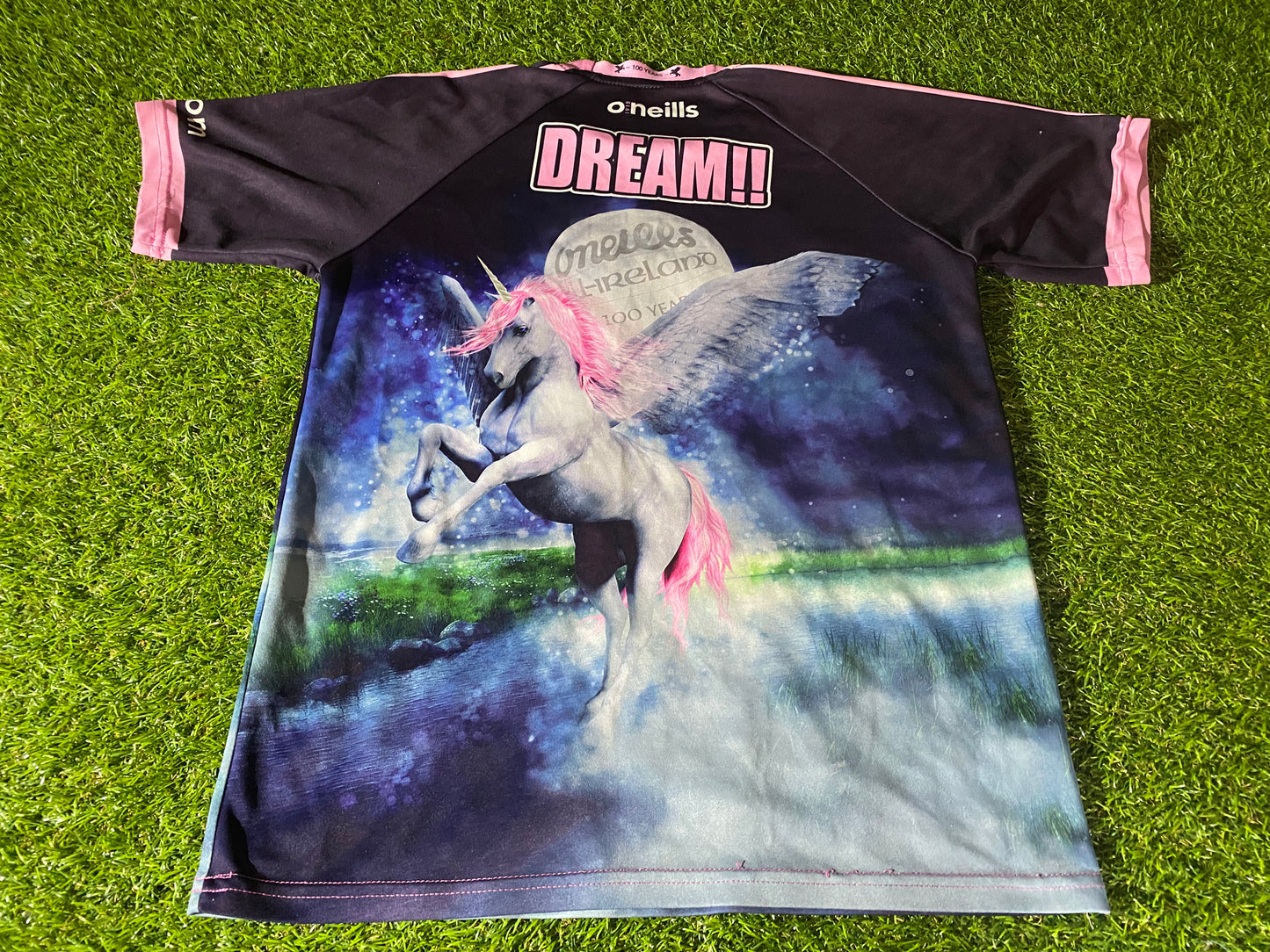 Unicorn Fun Farm Eire Ireland Womans Females GAA Gaelic Football Hurling Size 10-12 Jersey