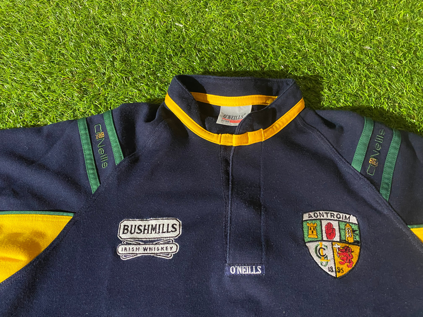 Co Antrim Ulster Northern Ireland GAA Gaelic Football Hurling Medium Mans Polo Jersey