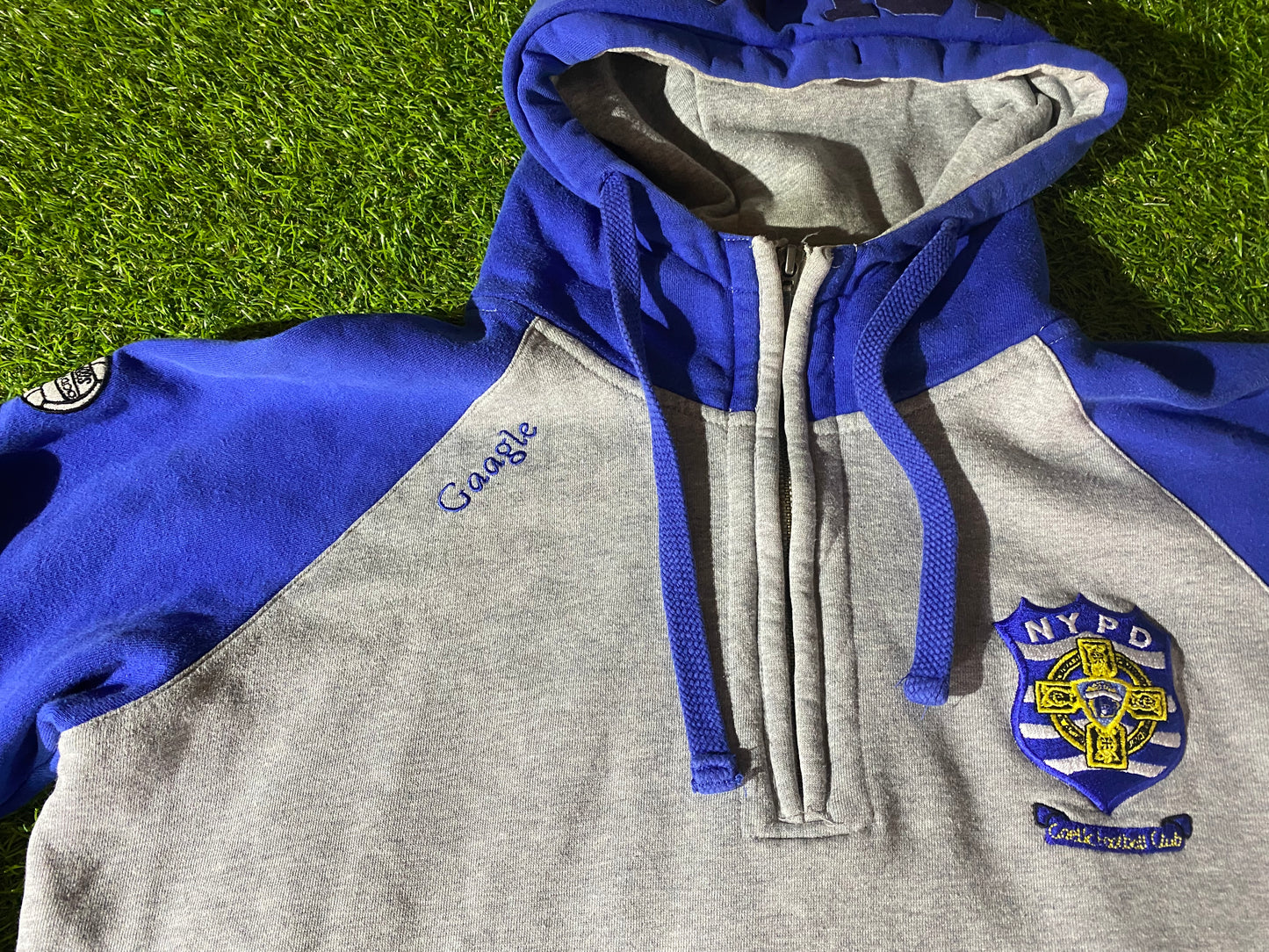 NYPD New York Police Dept USA GAA Gaelic Football Hurling Medium Mans Heavy Hoody