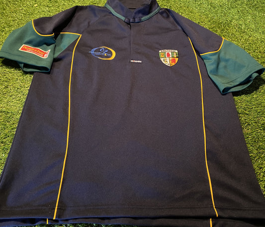 Co Antrim GAA Gaelic Football Hurling Eire Irish Ireland Large Mans Vintage Polo Jersey