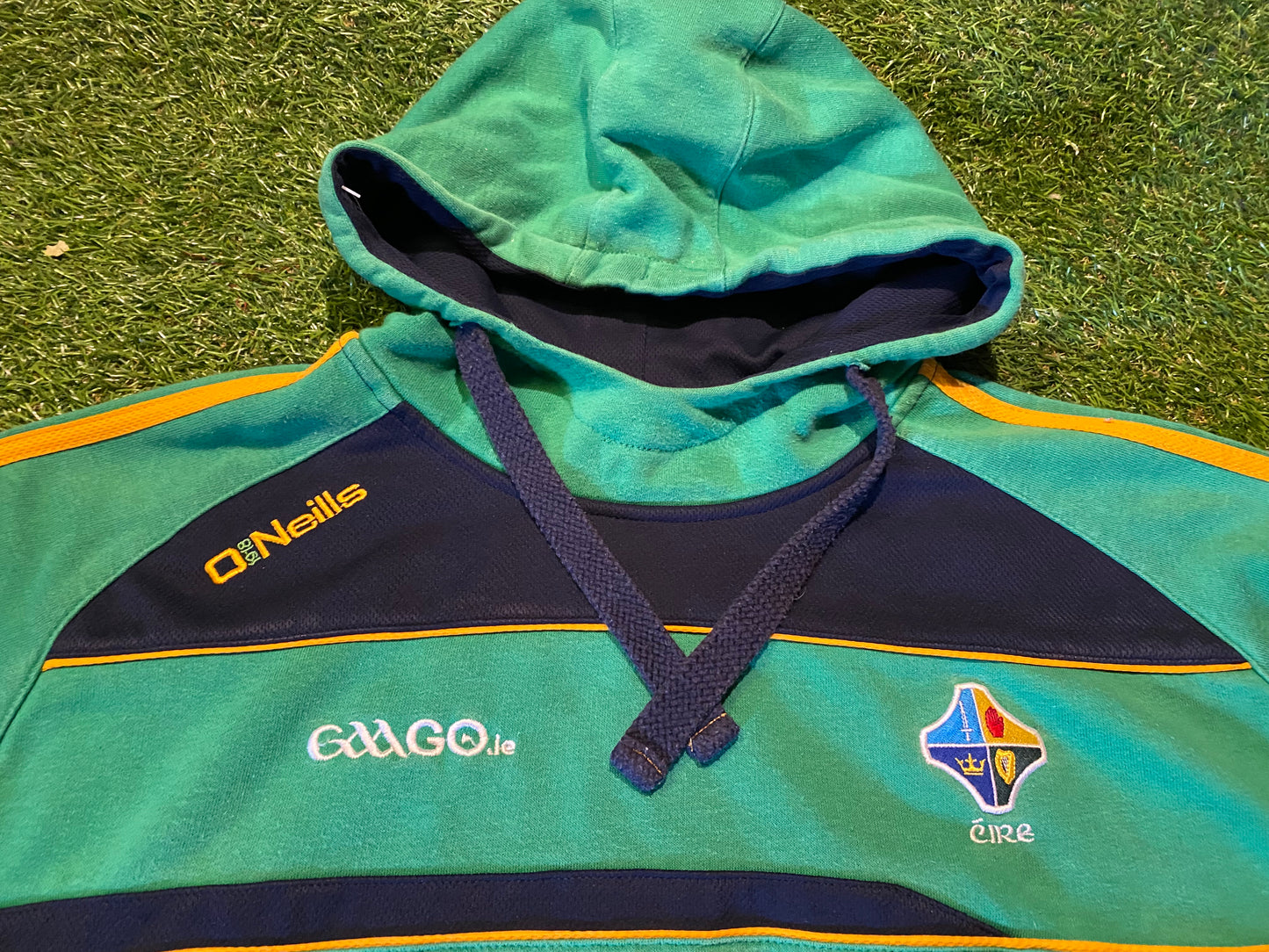 Four 4 Province Eire Irish Ireland GAA Gaelic Football Large Mans Heavy Hoody Hooded Top