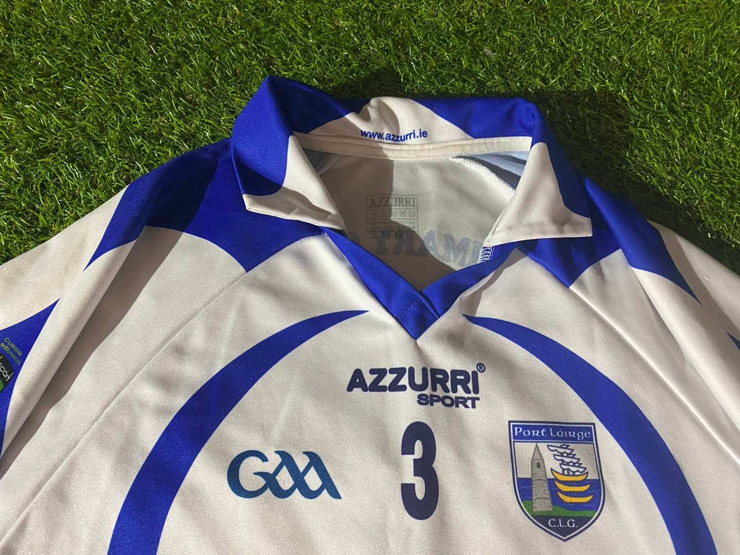 Co Waterford GAA GaelicEire Irish Ireland Football Youths / XS Mans no 3 Match Jersey