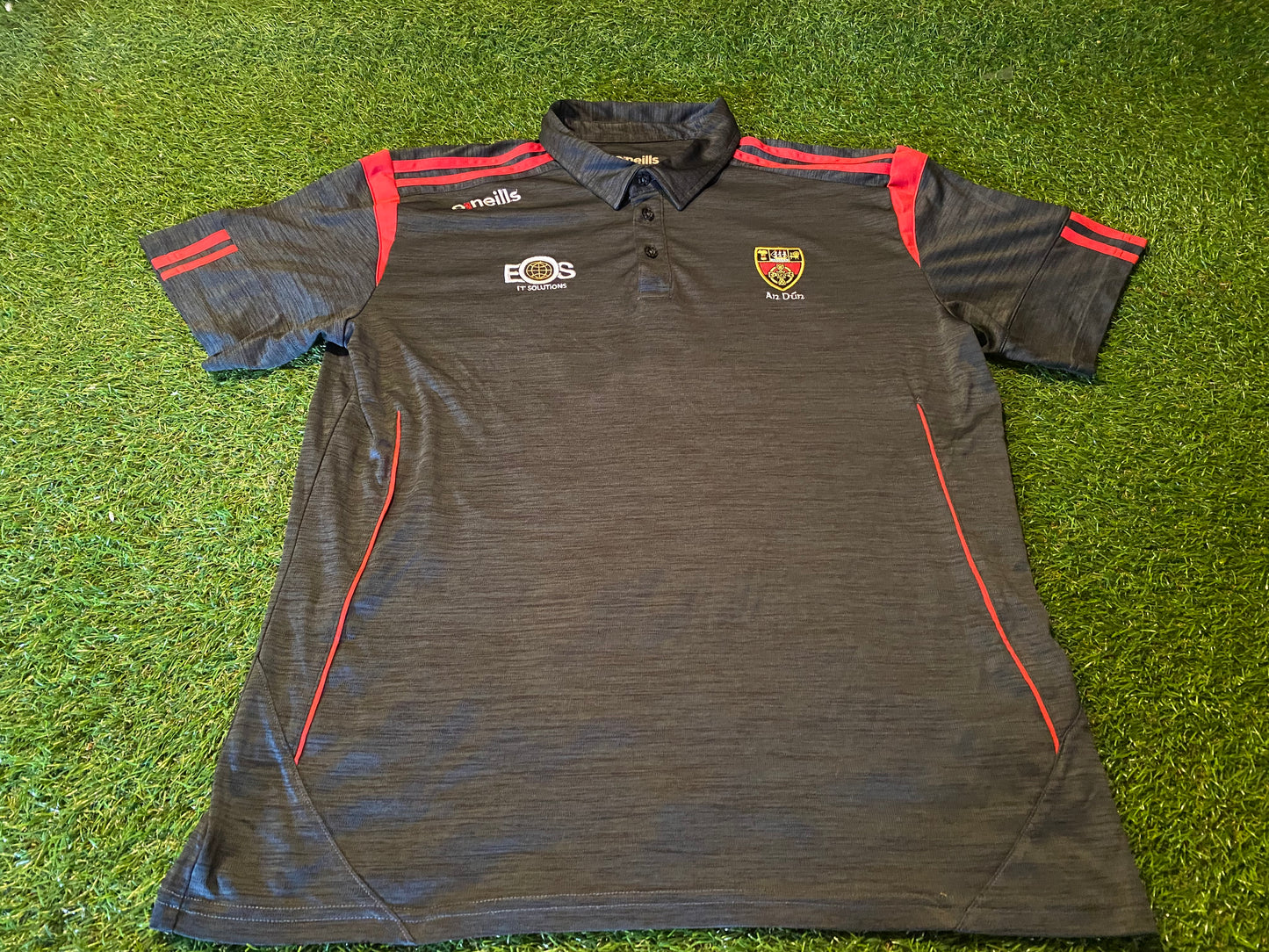 Co Down GAA Gaelic Football Ireland XL Extra Large Mans Lighter Polo Top Shirt Jersey