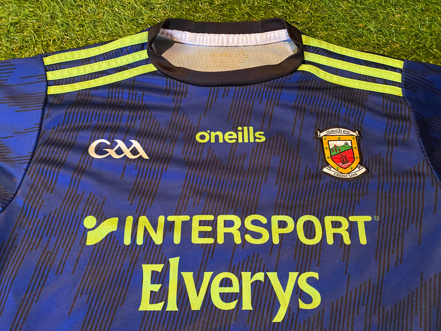 Co Mayo GAA Gaelic Football Ireland Large Boys 10-12 Year Old Jersey