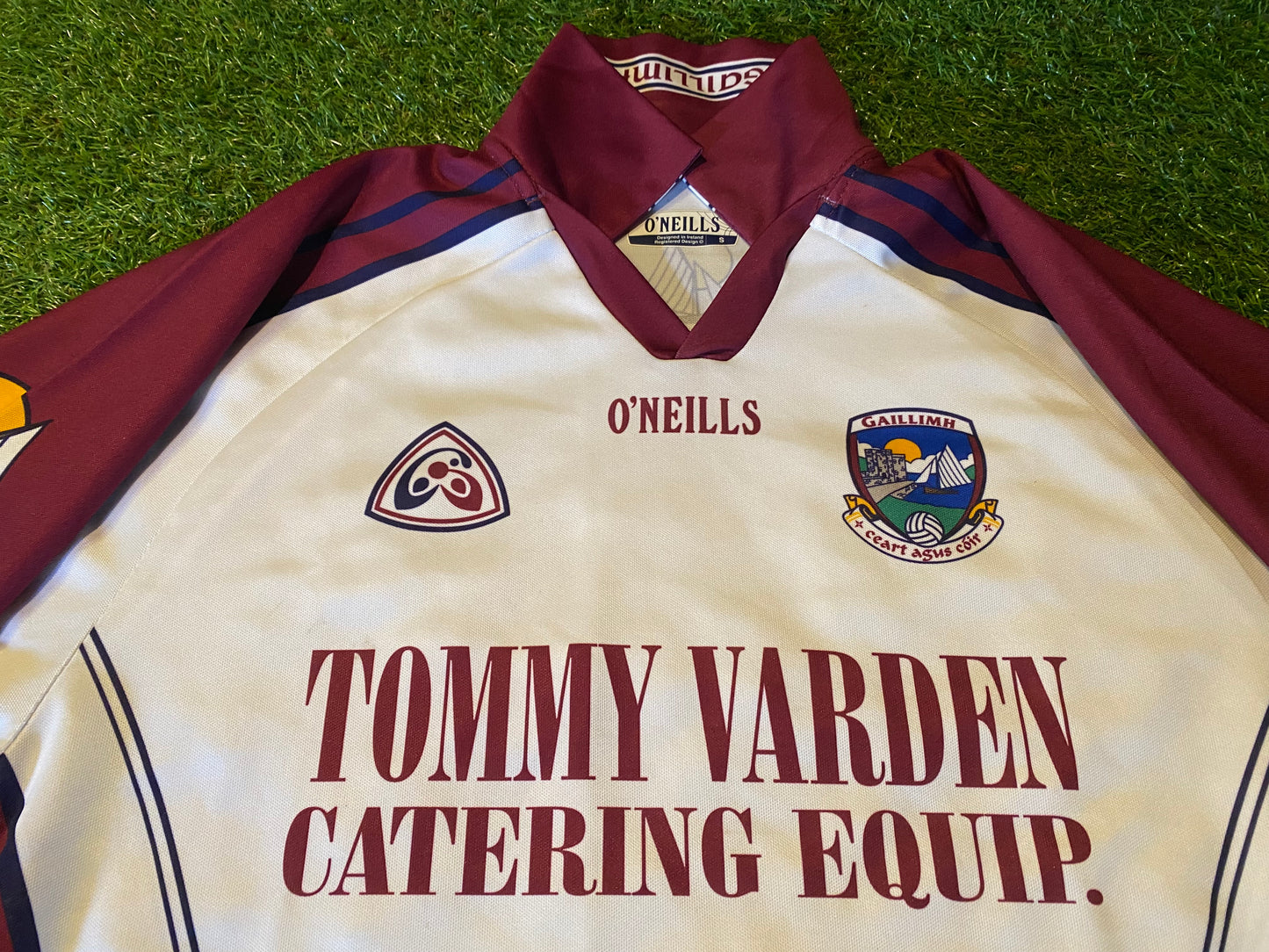 Co Galway GAA Gaelic Football Ireland Small to Medium Mans Rare Vintage Away Jersey